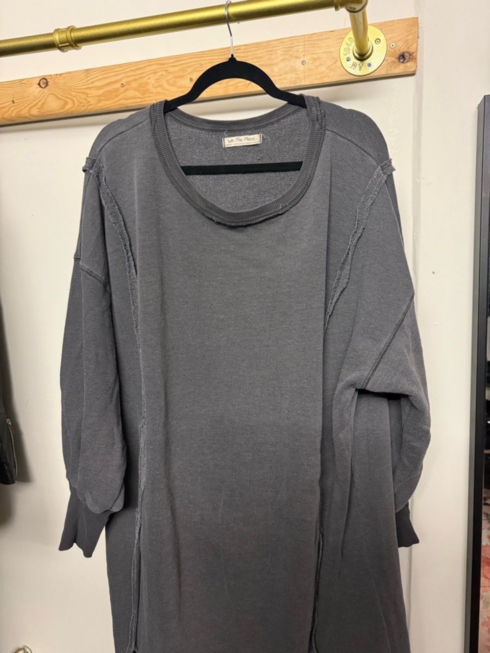 We The Free Charcoal High-Low Sweatshirt Dress - Picture 8 of 8